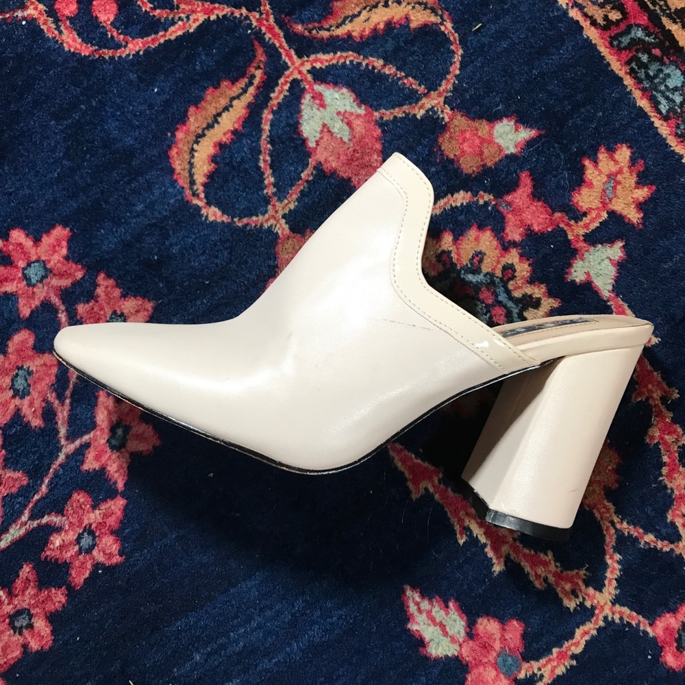 White Platform Mules by Daisy Street UK 6, US 8
